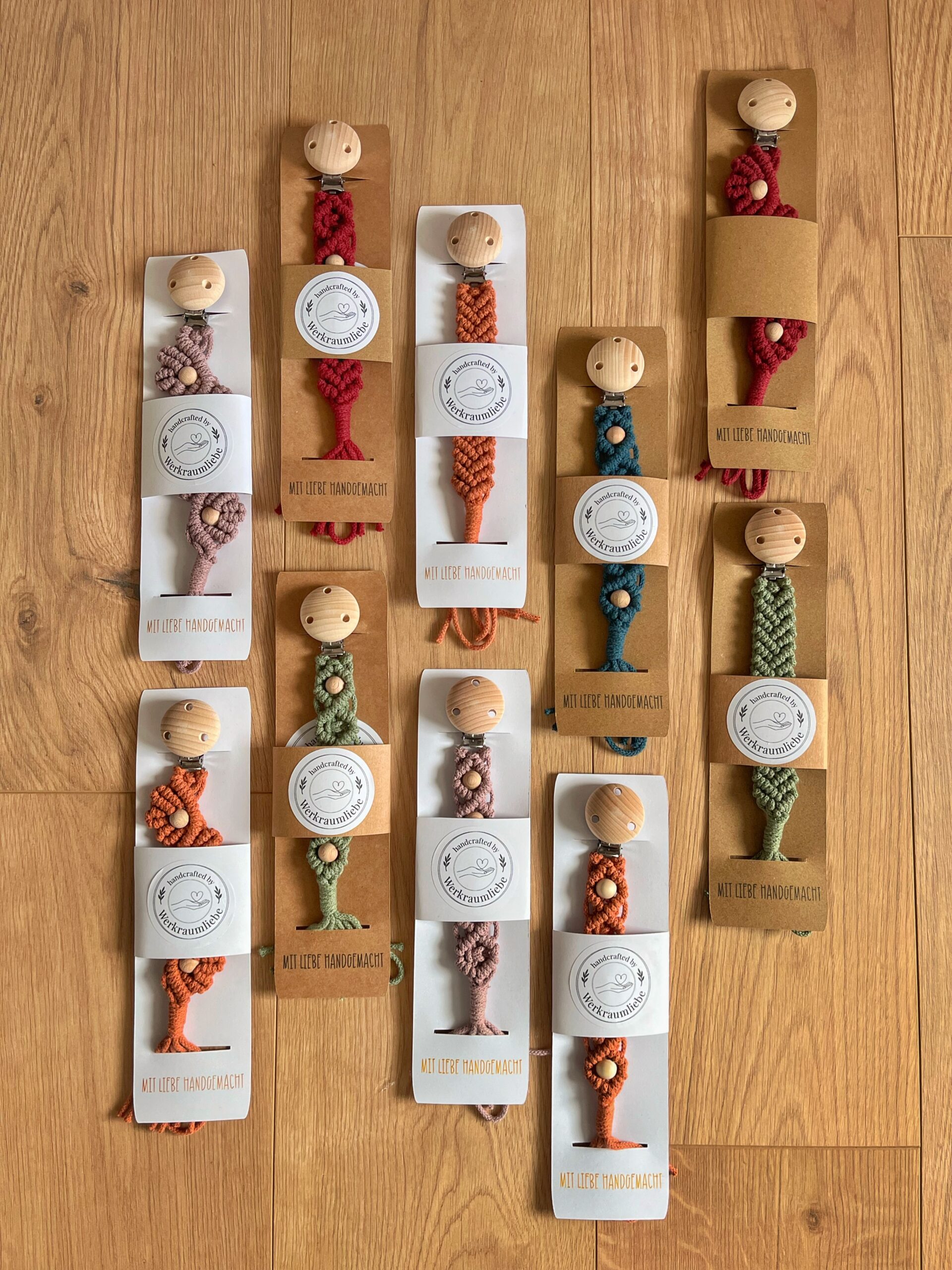 Makramee Workshop, Produkt Schnullerkette - Werkraumliebe DagnyHilpert