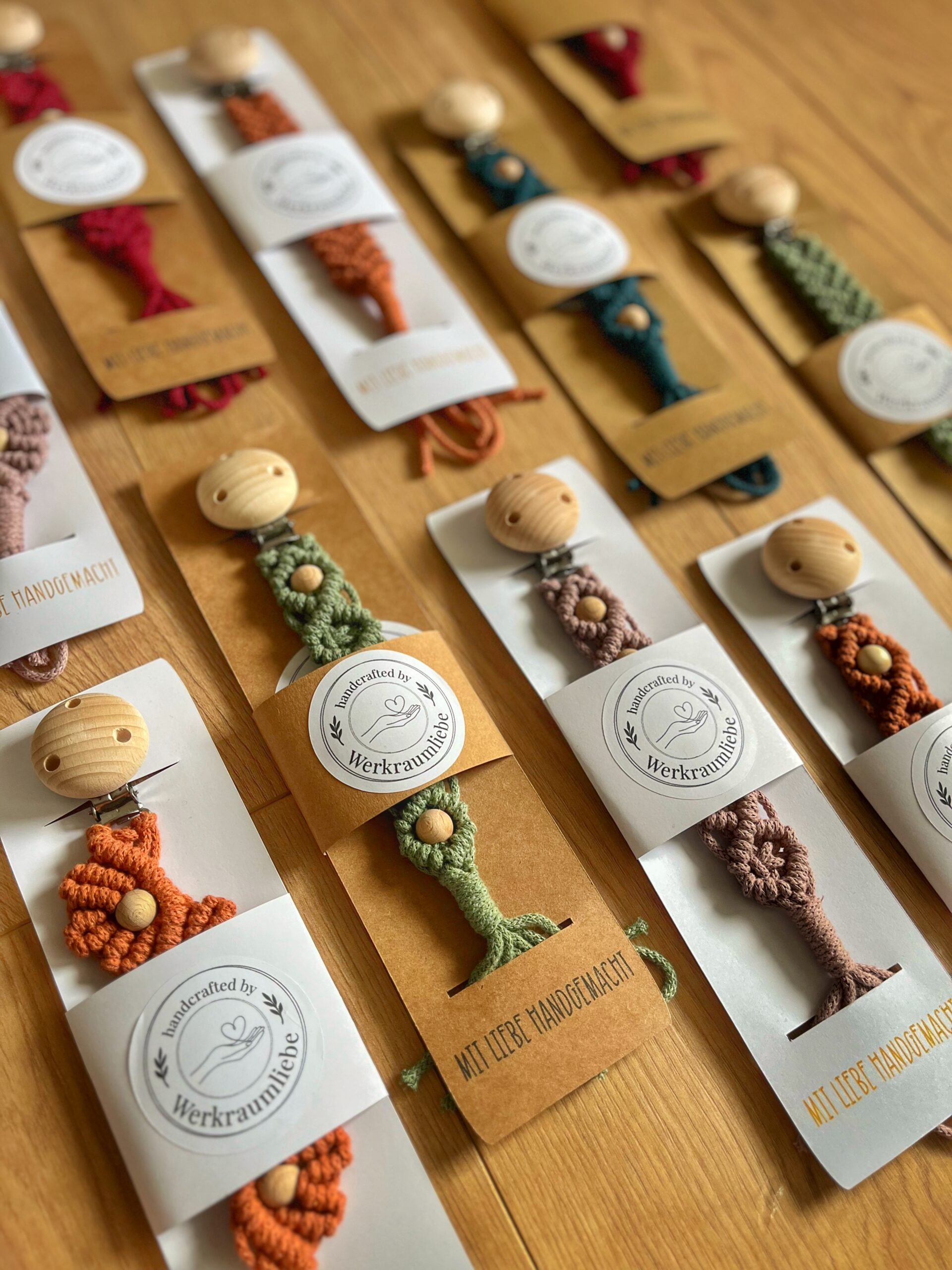 Makramee Workshop, Produkt Schnullerkette - Werkraumliebe DagnyHilpert