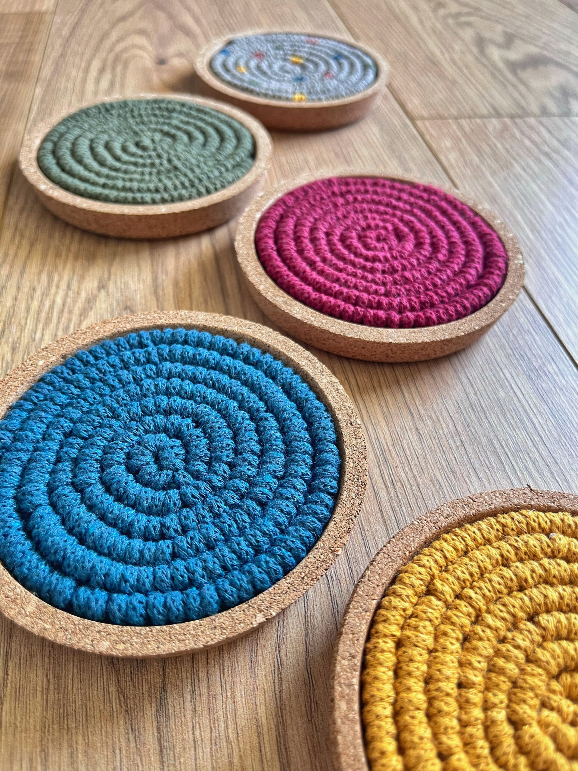Makramee Untersetzer Workshop, Produkt Untersetzer Kork - Werkraumliebe DagnyHilpert