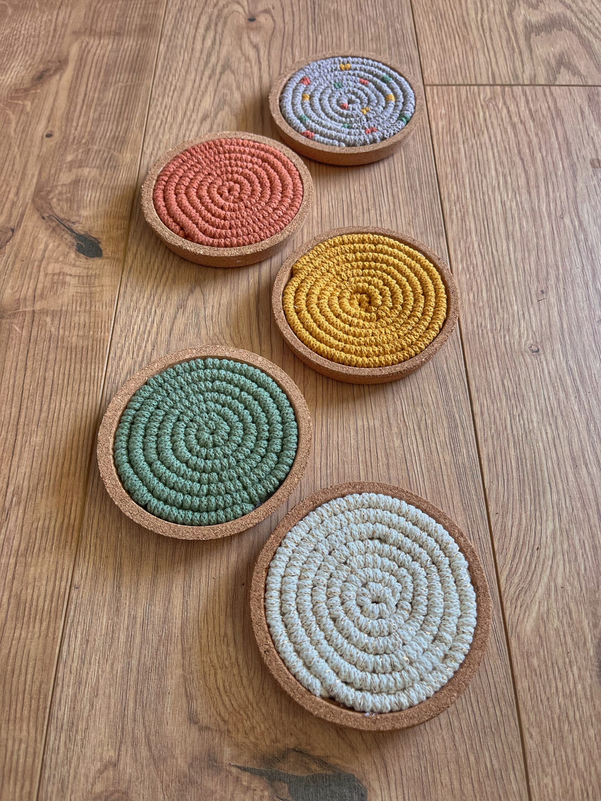 Makramee Untersetzer Workshop, Produkt Untersetzer Kork - Werkraumliebe DagnyHilpert