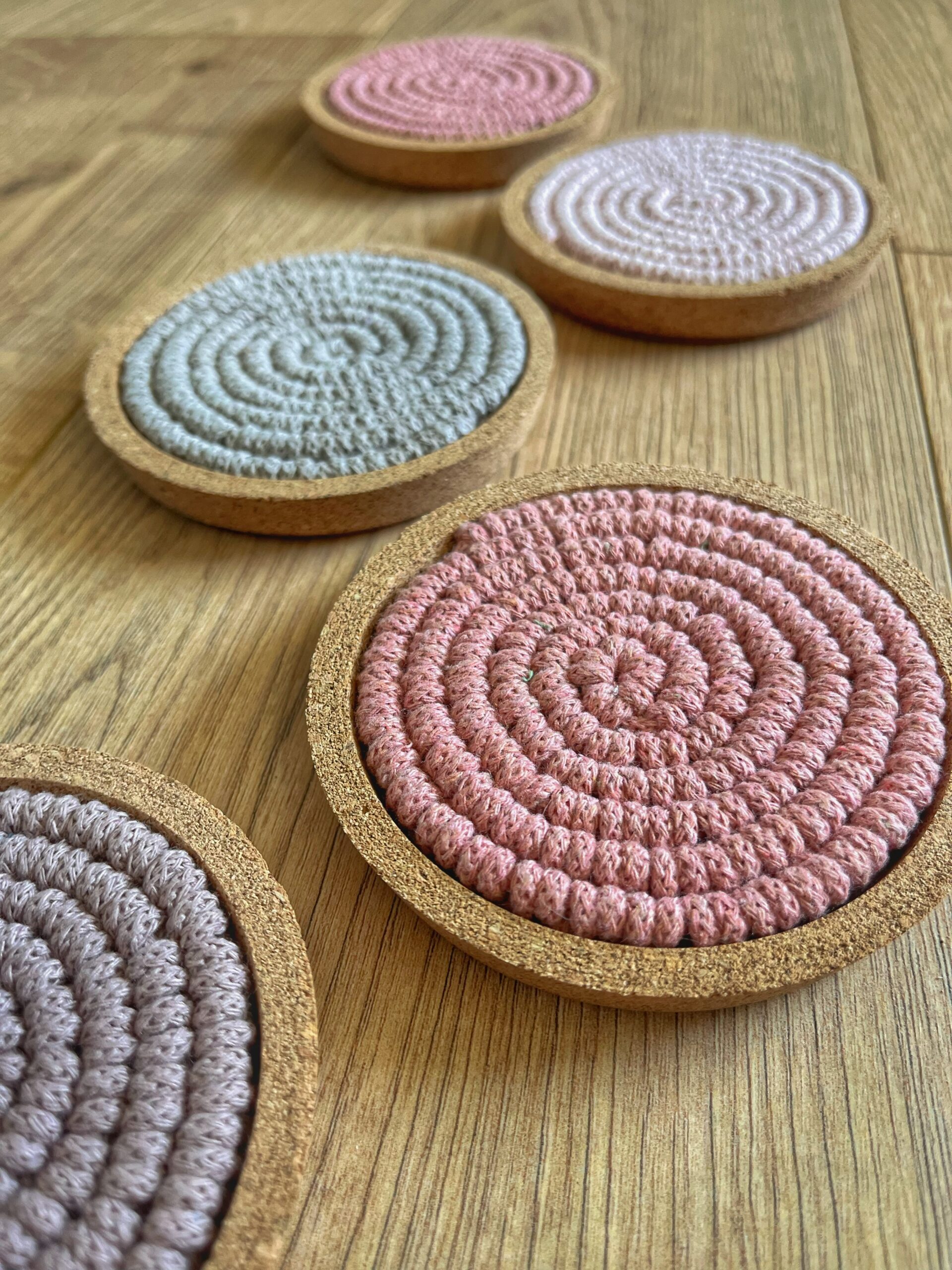 Makramee Untersetzer Workshop, Produkt Untersetzer Kork - Werkraumliebe DagnyHilpert
