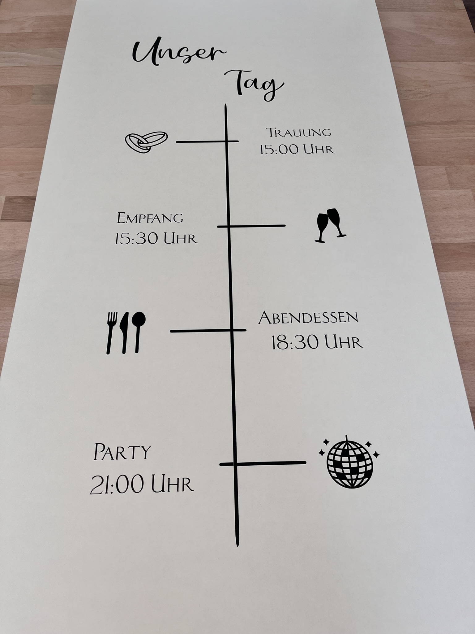 Personalisiertes Schild Hochzeit - handgemachte Produkte von Werkraumnliebe Dagny Hilpert