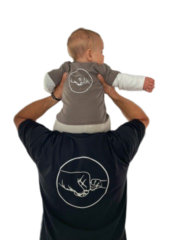 Personalisierte Shirts Papa Baby - handgemachte Produkte von Werkraumnliebe Dagny Hilpert